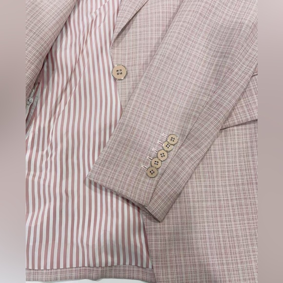 NWT $695 Veronica Beard Steele Plaid Pink Clay Dickey Jacket Blazer - Picture 6 of 6